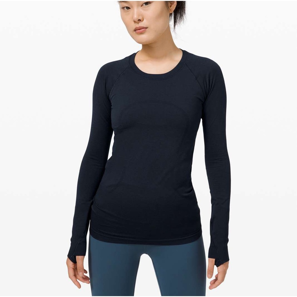 Lululemon Navy Swiftly Tech Long Sleeve Top